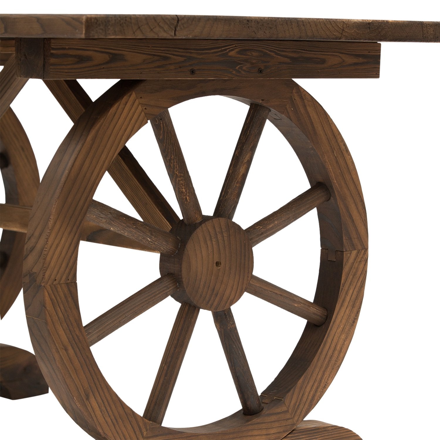 Trädgårdsbord, massivt trä, väderbeständigt, 113x60x65 cm