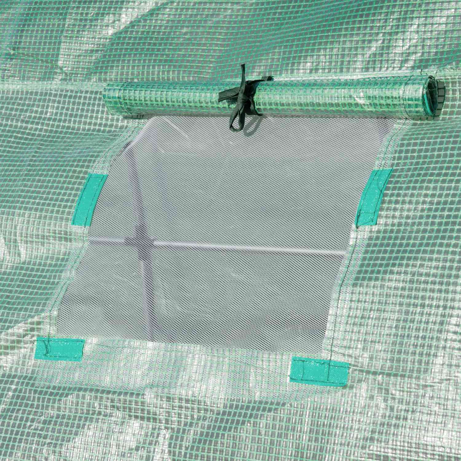 Trädgårdsfilm av polyeten 6x3x2m med 12 fönster
