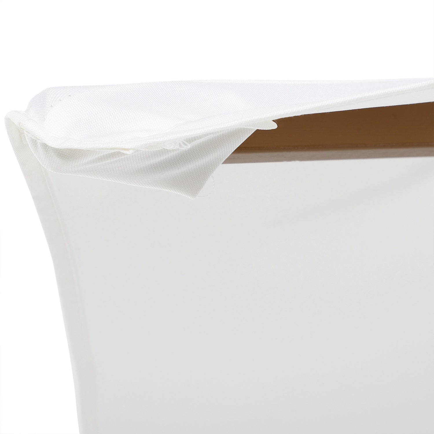 Trädgårdsparasoll, Bambu & Polyester, Ø2,5 x 2,3 m, Vit