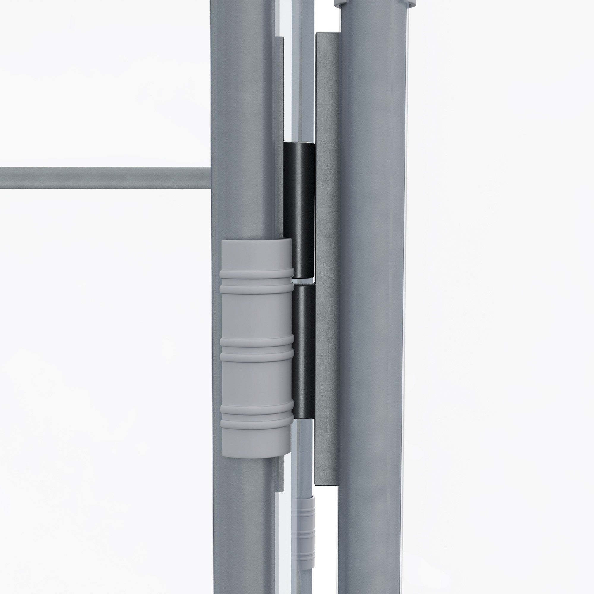 Tunnelväxthus för inträde, transparent lock, 3x2x2m