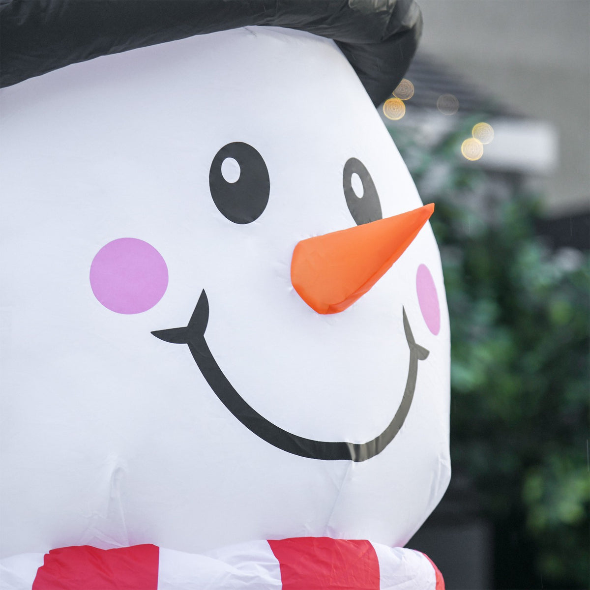 Uppblåsbar 2,4m LED Snowman Juldekoration, inomhus/utomhus