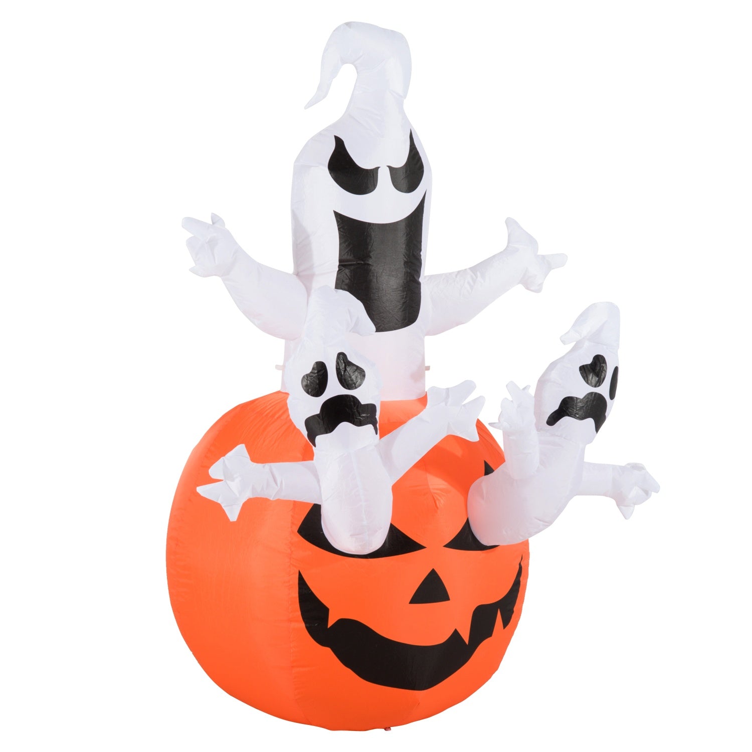 Uppblåsbar Halloween Ghost Dekoration med LED, 120x180 cm