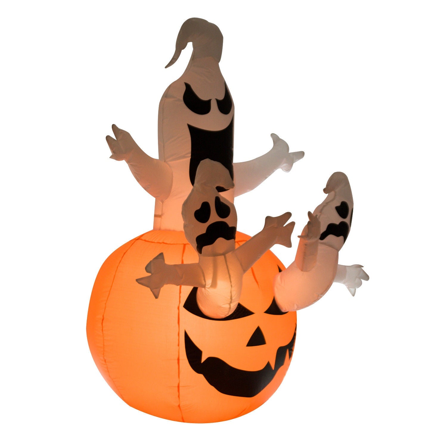 Uppblåsbar Halloween Ghost Dekoration med LED, 120x180 cm
