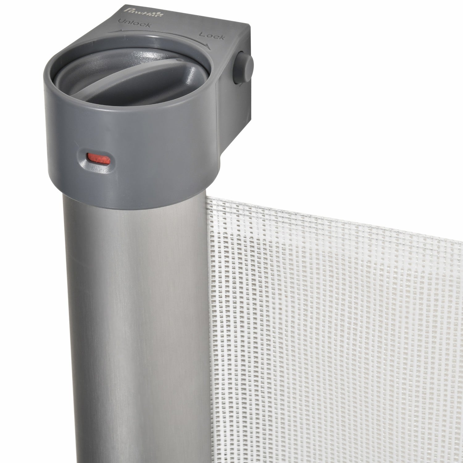 Utdragbar 140 cm trappgrind, roll-up, enhandsmanövrering