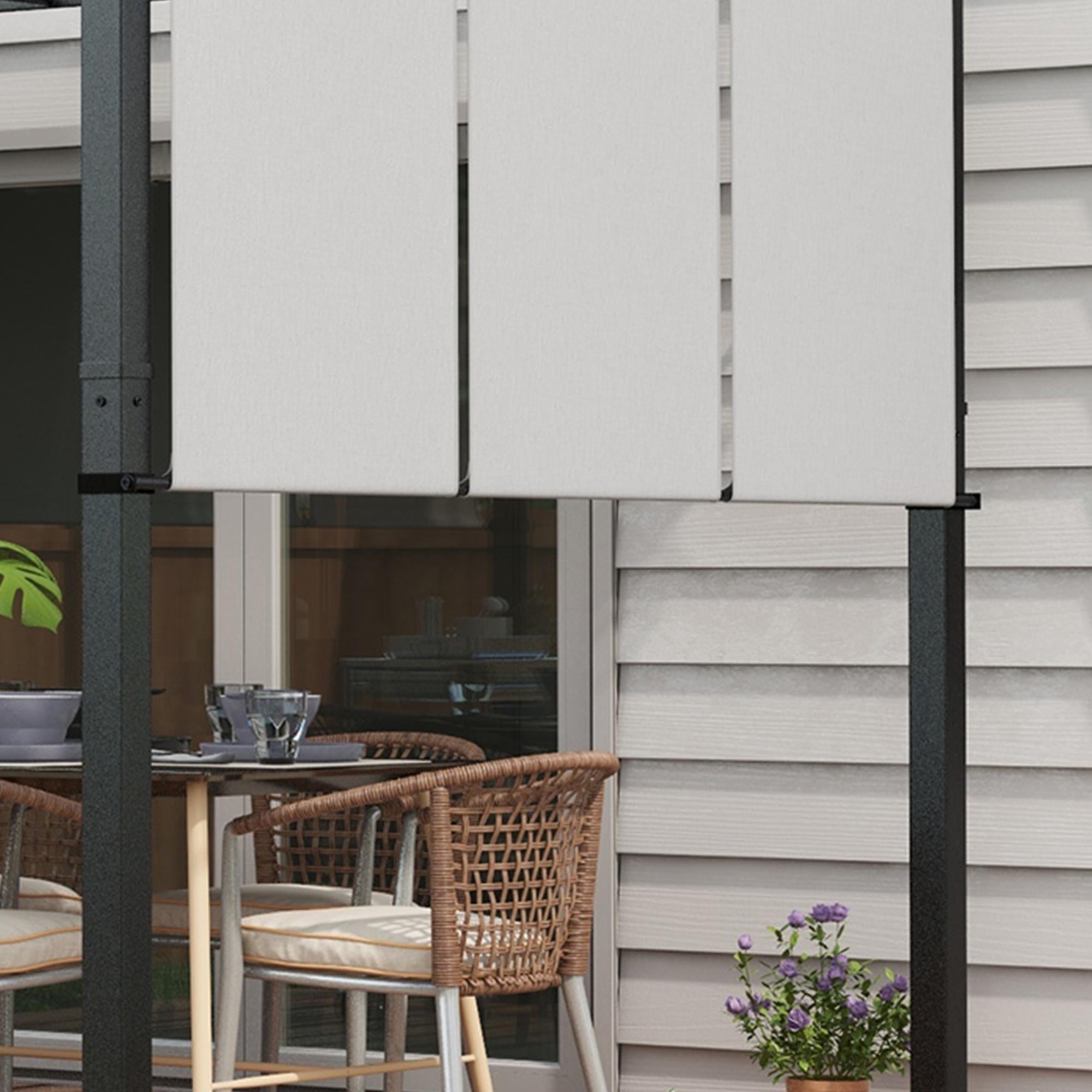 Utdragbar pergola 3x3,5m, stålram, UV-skydd