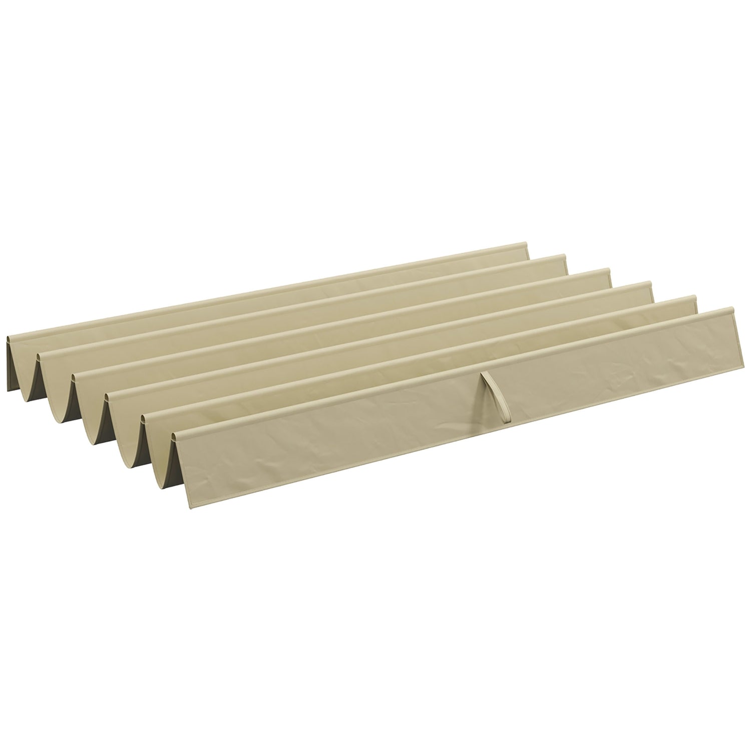 Vattentät 3x3m Pergola Takbyte, beige kapell