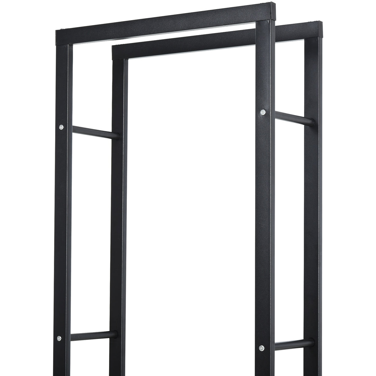 Vedställ, metall, 40x25x150 cm, rymmer upp till 100 kg