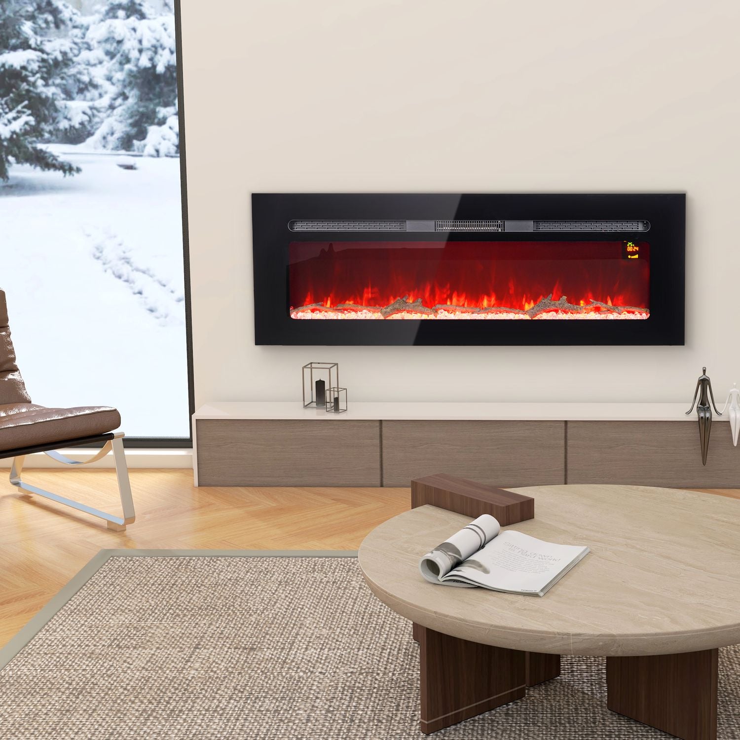 Väggmonterad Elspis, 1800W, Justerbar Värme