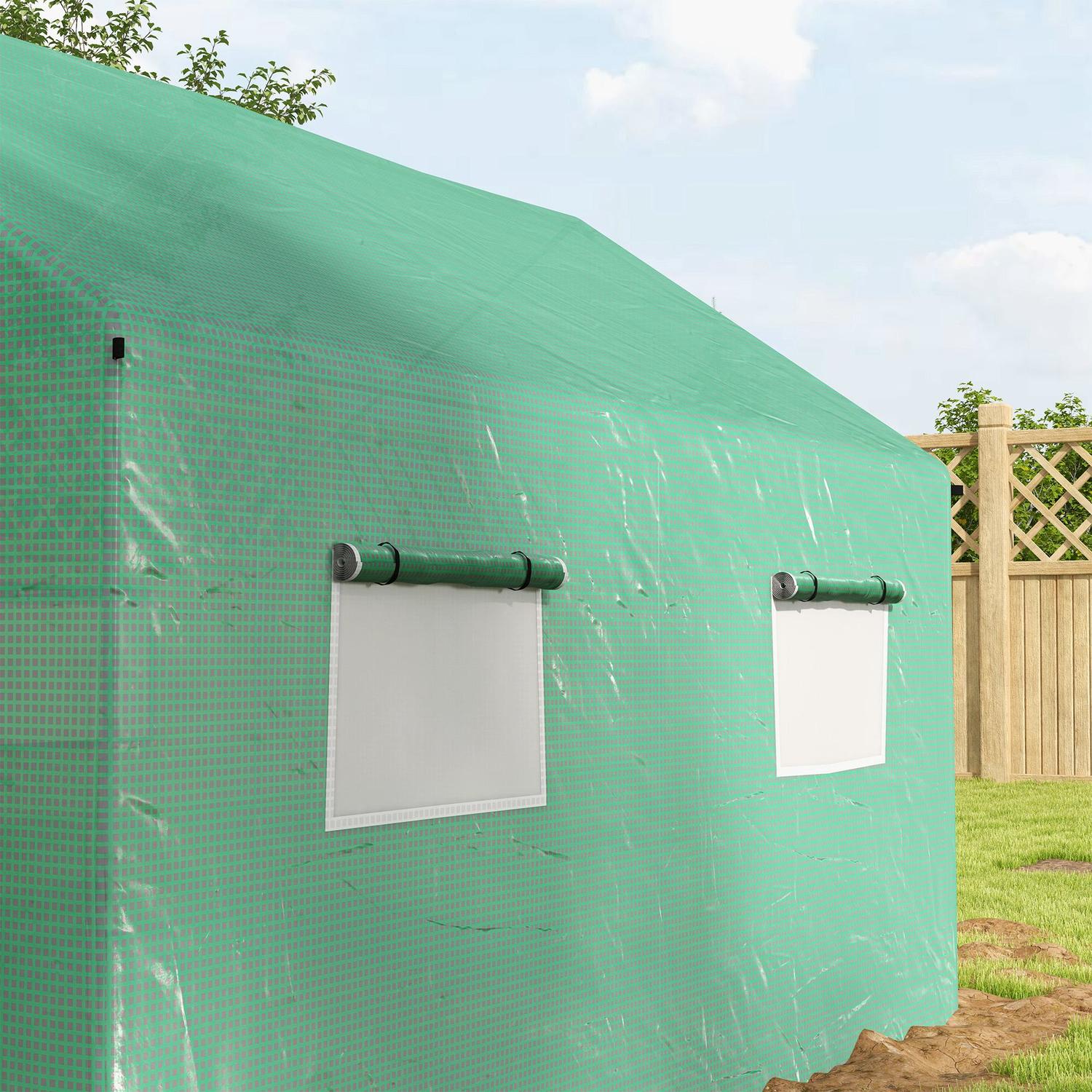 Vindtätt Folieväxthus 2x3x2m med UV-skydd