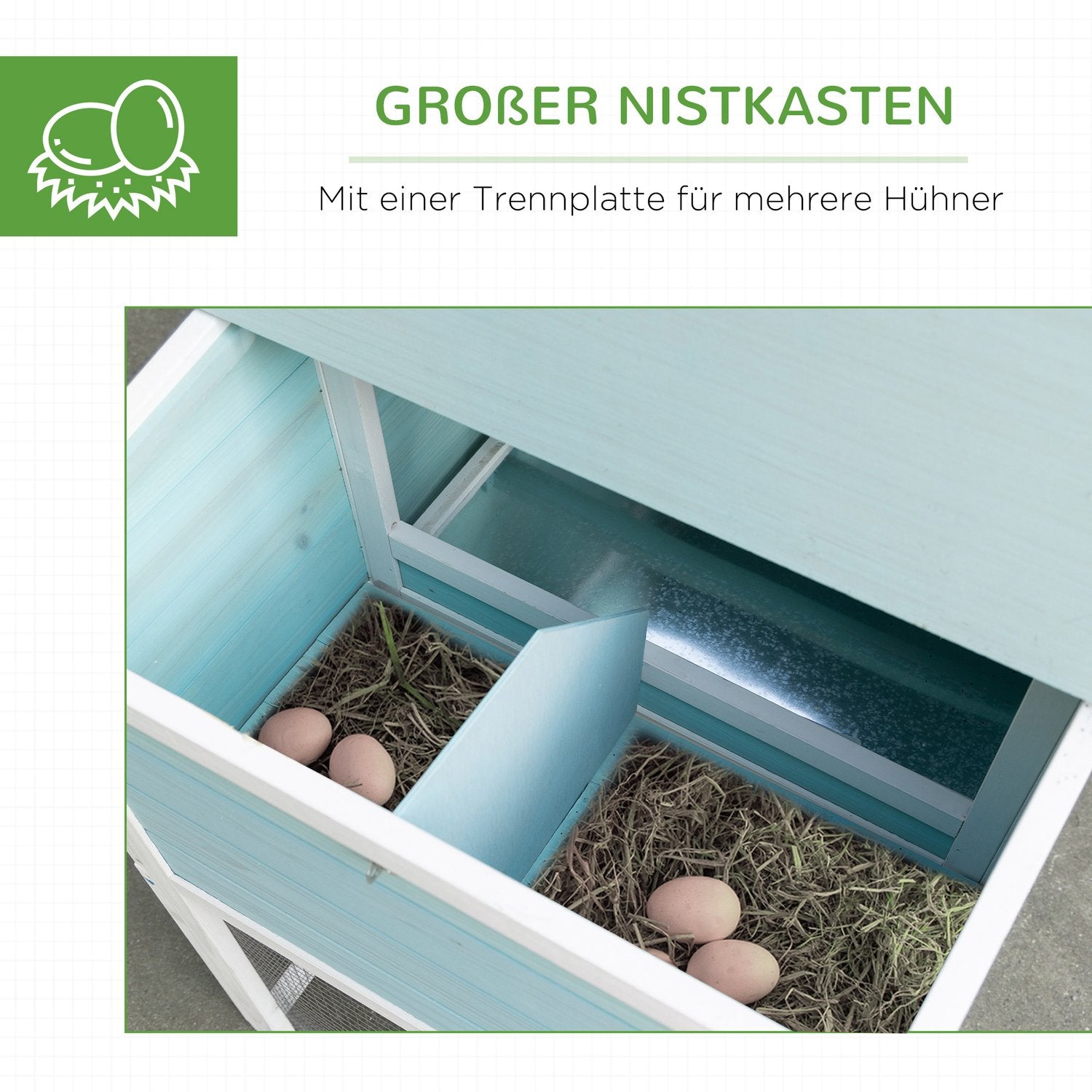 Vintersäkert 2-nivå hönshus med bolåda och ramp