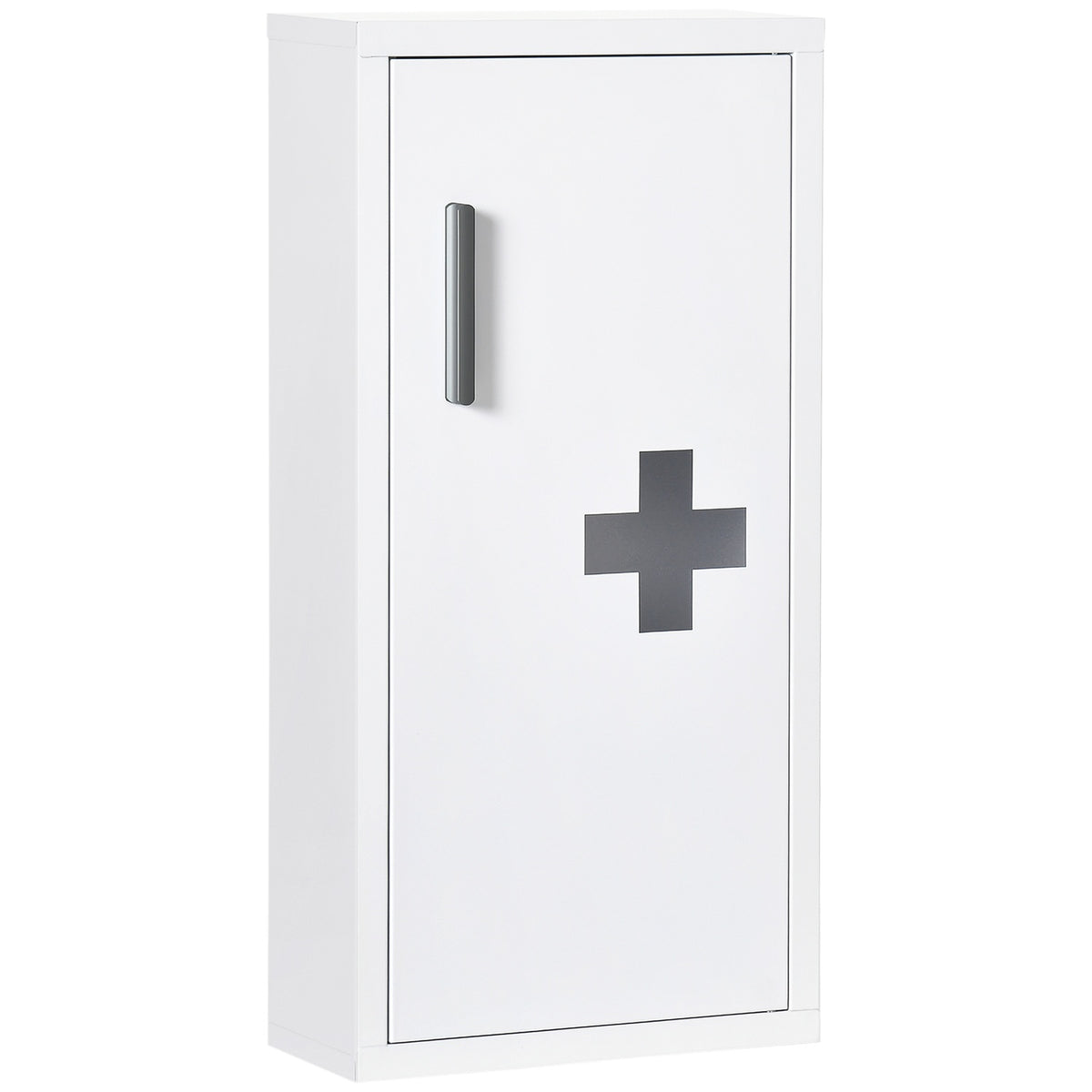 Weisser Erste-Hilfe-Medizinschrank, Magnetverschluss, 40x15x53,5 cm