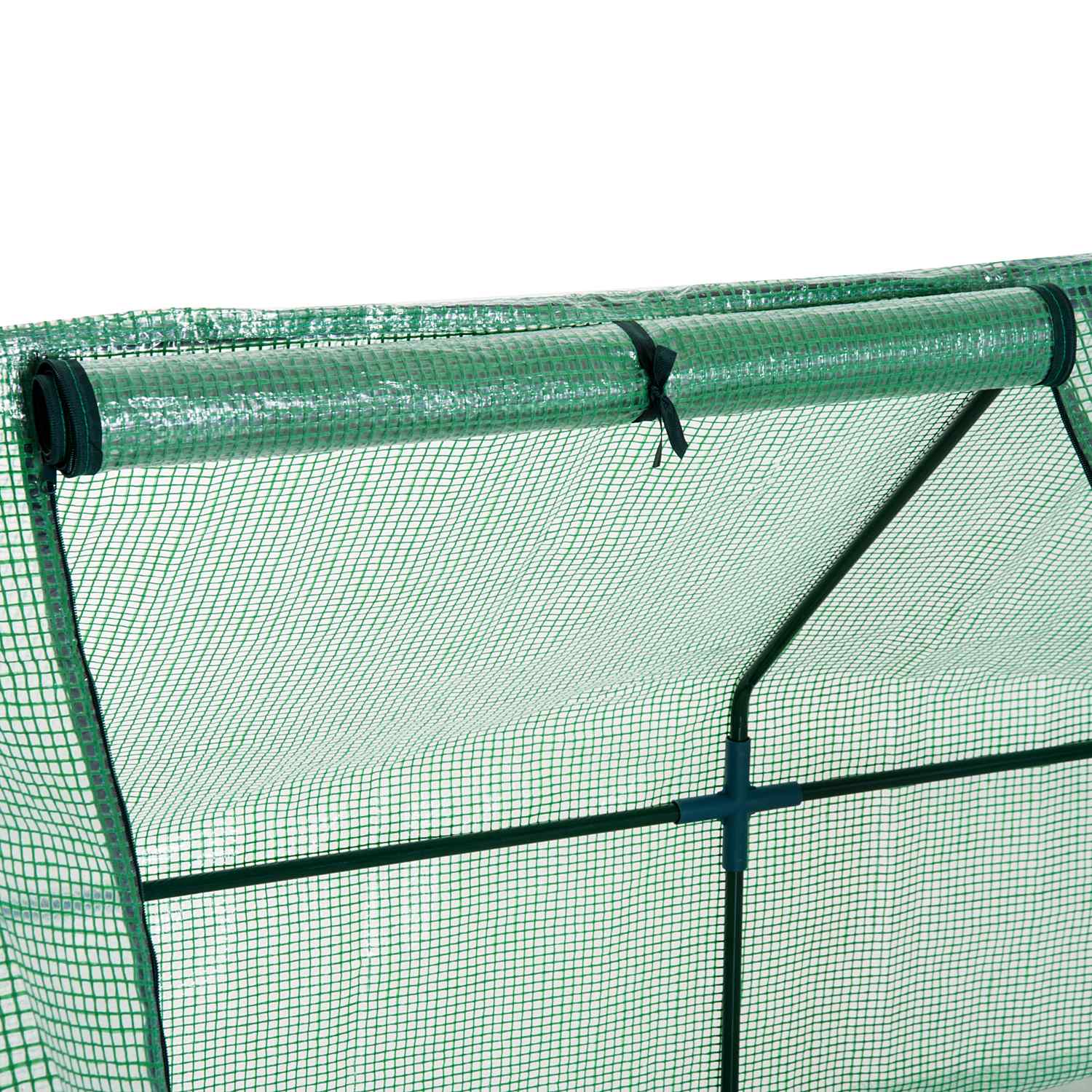 Växthus Kallstomme för Trädgård & Balkong, 270x90x90 cm, Grön