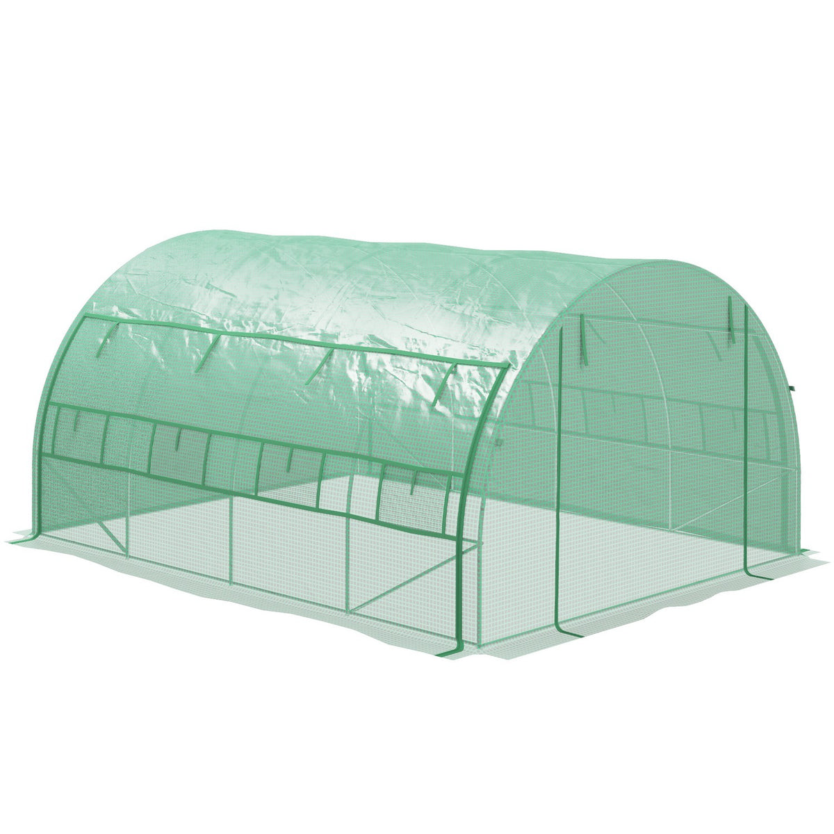 Gewächshaus-Folientunnel – Walk-In, UV-geschützt, 3,97x3x2M